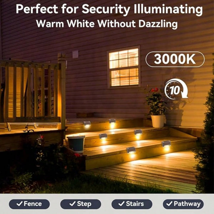 12 Pack Solar Deck Lights, For Stairs, Poolside, Outdoor Fence,Swimming Pool,Steps,Deck,Backyard-5
