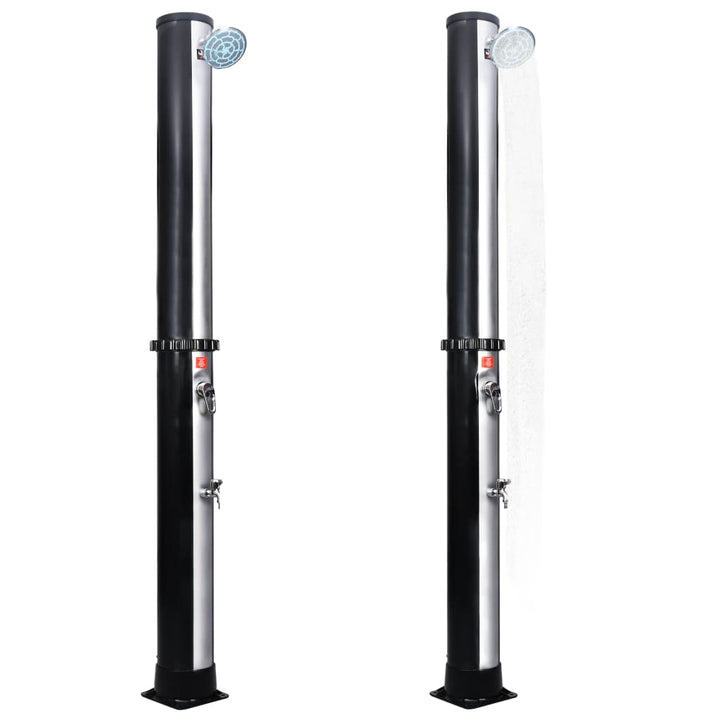 vidaXL Outdoor Solar Shower Swimming Pool Shower with Faucet Shower Stand-4