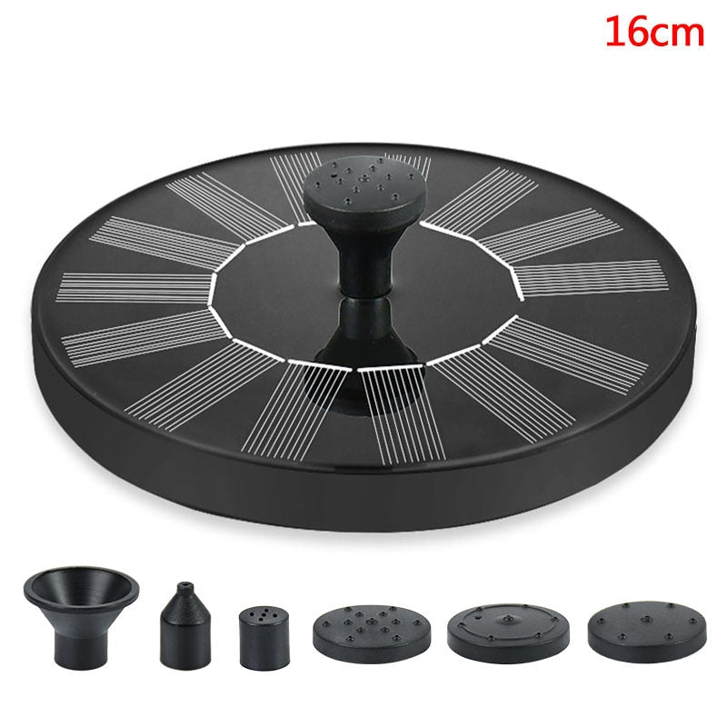 Mini Solar Water Fountain Pool Pond Waterfall Fountain Garden Decoration Outdoor Bird Bath Solar Powered Fountain Floating Water-2