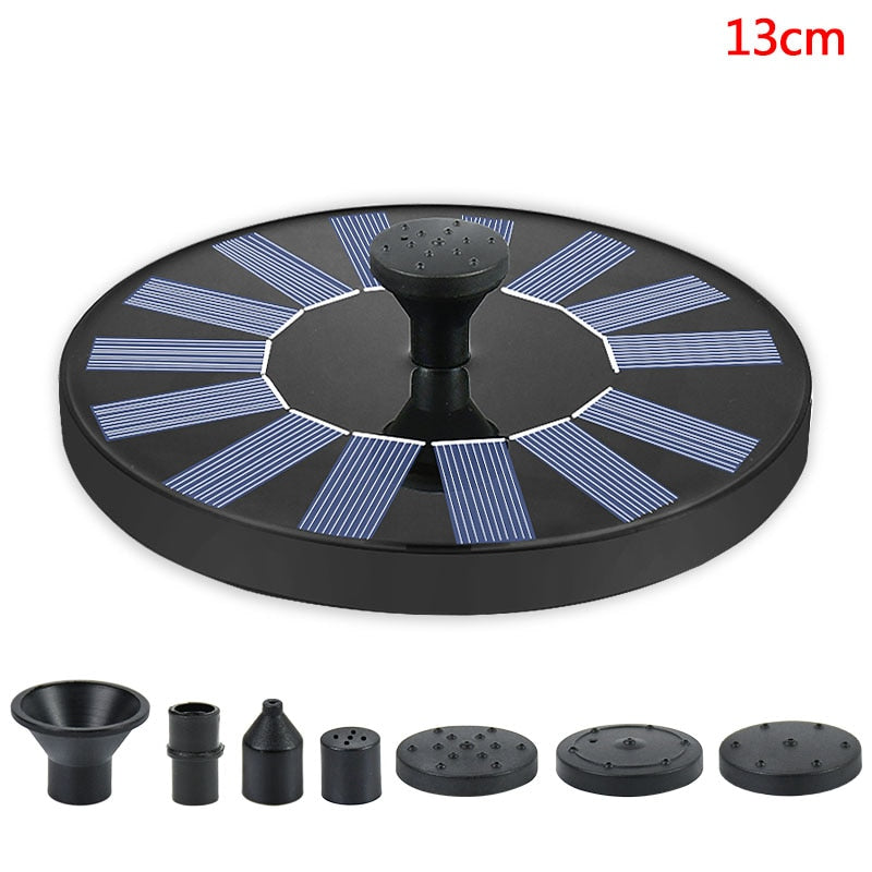 Mini Solar Water Fountain Pool Pond Waterfall Fountain Garden Decoration Outdoor Bird Bath Solar Powered Fountain Floating Water-1