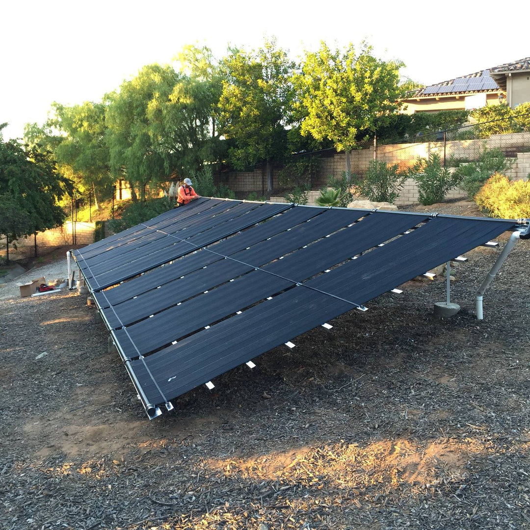 SwimEasy High-Performance Solar Pool Heater Panel Replacement - Highest Performing Design - 15-20 Year Life Expectancy (Includes 4 Heavy-Duty Rubber Couplings)
