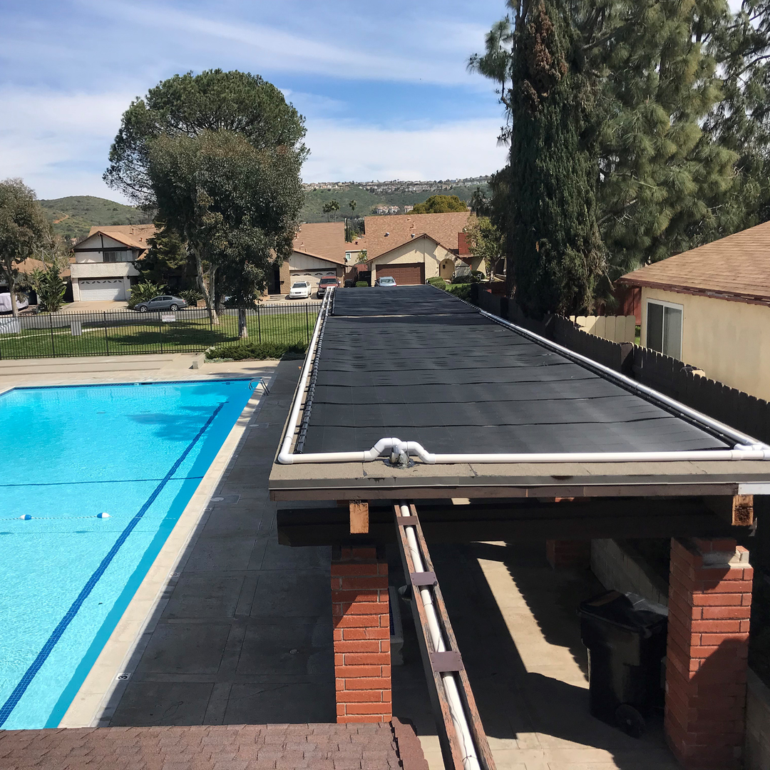 SwimJoy Industrial Grade DIY Solar Pool Heater Kit - Advanced High-Wind Mounting System - Lifetime Ltd. Warranty