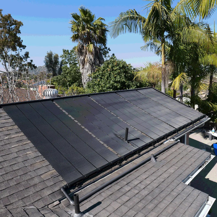 SwimJoy Industrial Grade Solar Pool Heater Panel - High-Wind Mounting Security - Maximum Freeze Resistance