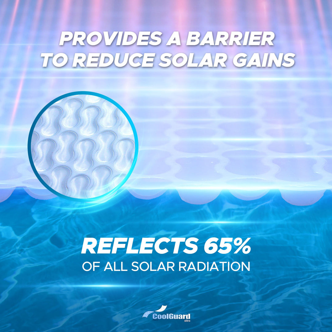 CoolGuard™ GeoBubble™ Solar Pool Cover Reflective Cooling for Hot Climates