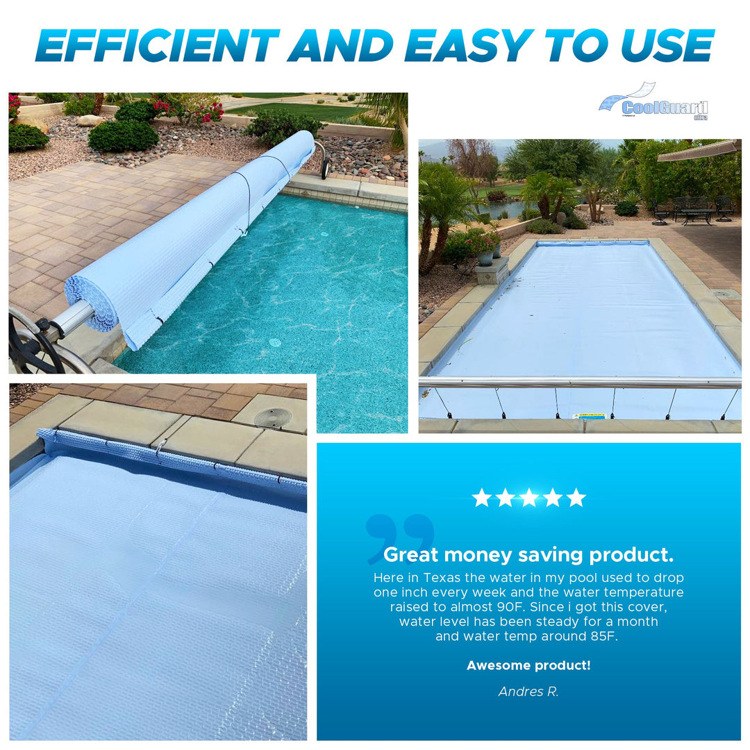CoolGuard™ GeoBubble™ Solar Pool Cover Reflective Cooling for Hot Climates