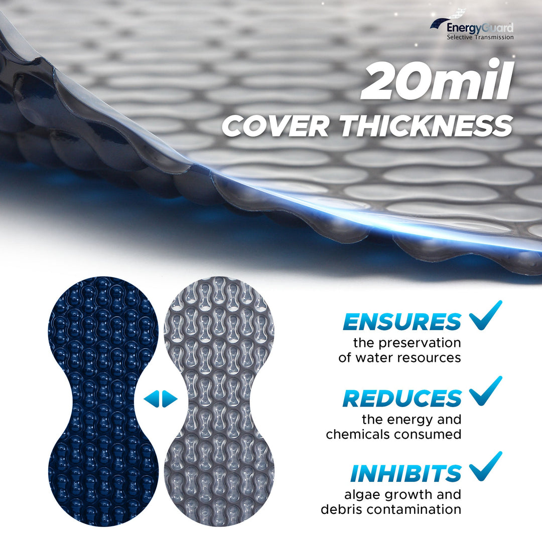 EnergyGuard™ GeoBubble™ Solar Pool Cover — Heat Retention & Energy Savings